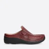 Roll Slide - rood leer